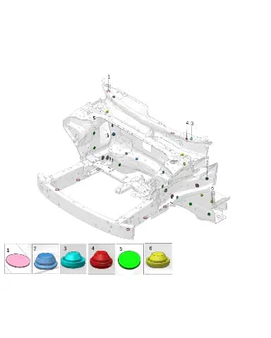 Резиновый-grommet-d12 для Zeekr X, 8888008168