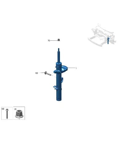 Фланец стопорная гайка M12*1,25*16 для Zeekr X, 8888007240