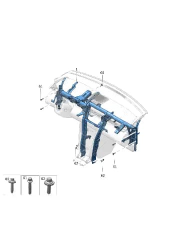 Комбинированный винт M6x20 для Zeekr X, 8888009858