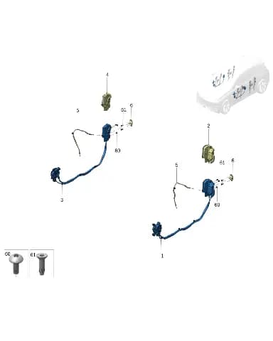 Винт с головкой под внутренний шестигранник M8*22*25,9 для Zeekr X, 8888011397