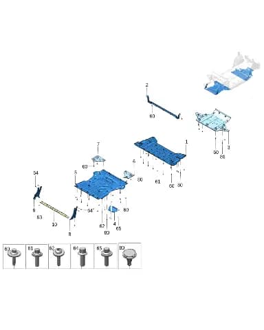 Комбинированный винт M6*16 для Zeekr X, 8888761999