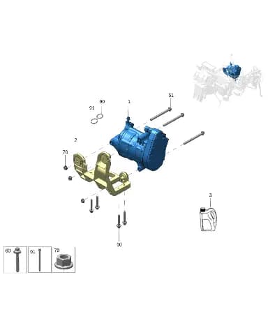 Фланцевый винт M8*50 для Zeekr X, 8889525335