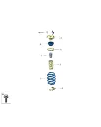 Передний пружинный верхний шайба для Zeekr X, 8889642282