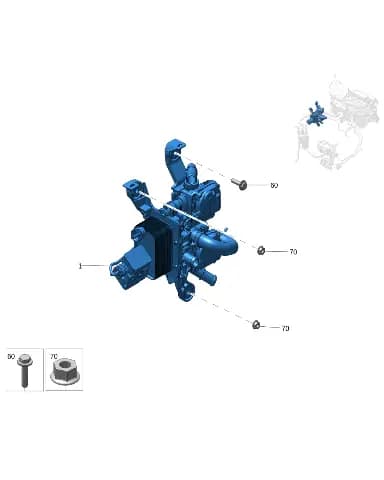 Батарея радиатор для Zeekr X, 8890237644