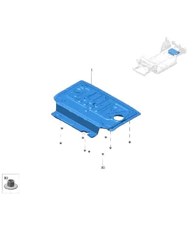 Задний пол изоляция крышка для Zeekr X, 8890619347
