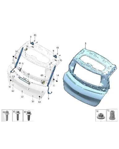 Фланцевый болт для Zeekr X, 8890807321