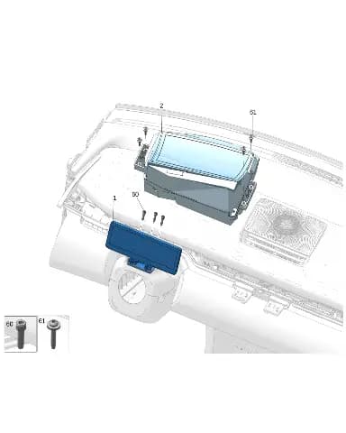 Комбинированный приборный дисплей экран DIS для Zeekr X, 8891627332BA0