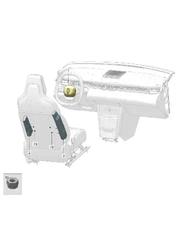 Водительский боковой подушка безопасности для Zeekr X, 8891822191GA8