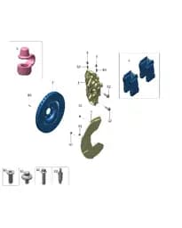 Передний тормозной диск для Zeekr X, 8893044971
