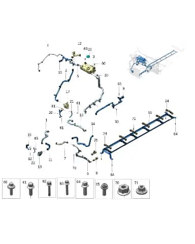 Водяной насос входной трубка для Zeekr X, 8893645739