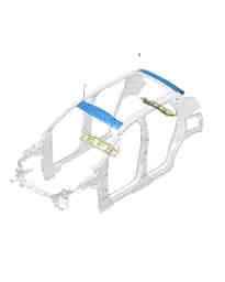 Верхний крышка задний поперечина для Zeekr X, 8899600164C15