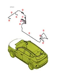 Задний кожух магистрали омывателя для BYD Song DM-i 2024, 12681123-00