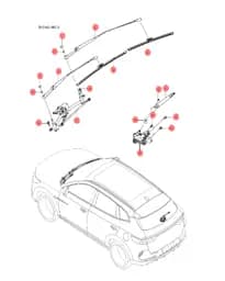 Болт с шестигранной головкой и плоской шайбой в сборе для BYD Song DM-i 2024, 13755876-00