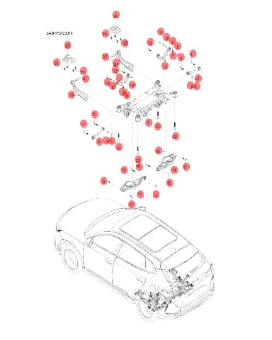 Эксцентриковый болт для BYD Song DM-i 2024, 11555243-00