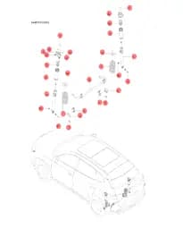 Пыльник задний для BYD Song DM-i 2024, 13354284-00