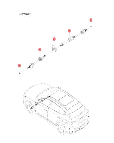 Кронштейн привода полуоси для BYD Song DM-i 2024, 15137315-00