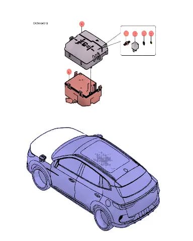 Силовое реле HFV15/12-Z1STJ-R 12V 40A для BYD Song DM-i 2024, 12785227-00