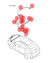 Болт с шестигранной головкой и плоской шайбой в сборе для BYD Song DM-i 2024, 13819027-00