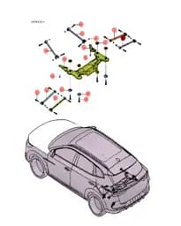 Гайки с шестигранным фланцем для BYD Song Plus DM-i 2023, 11489614-00