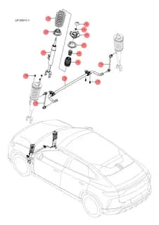 Болт с шестигранным фланцем для BYD Sealion 07 EV, 14165989-00