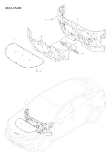 Изоляционный слой передней стенки в сборе для BYD Sealion 07 EV, 14405298-00