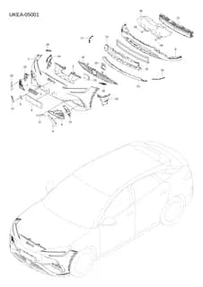 Передний бампер правый FOG фонарь декоративная панель для BYD Sealion 07 EV, 14555627-00