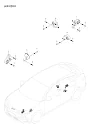 Задний колесо привод мотор в сборе правая подвеска опора в сборе для BYD Sealion 07 EV, 15289083-00