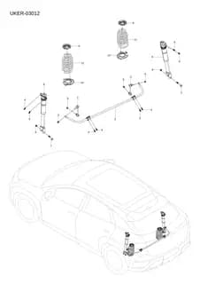Задний витая пружинный нижний буфер подушка для BYD Sealion 07 EV, 15741250-00