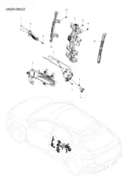 Задняя левая дверь child замок крышка для BYD Sealion 07 EV, 15991502-00