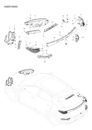 Правый передний поворота сигнал для BYD Sealion 07 EV, 16569548-00