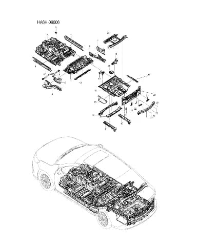 Болт с шестигранным фланцем для BYD Seal 05, 12145303-00