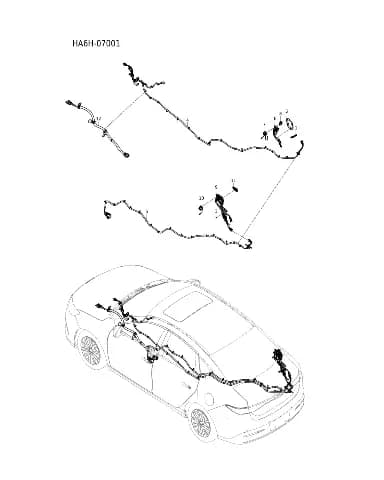 Высокий напряжение распределение жгут в сборе для BYD Seal 05, 14816861-00