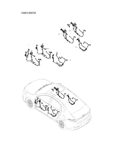 Жгут проводки задней левой двери для BYD Seal 05, 17869529-00
