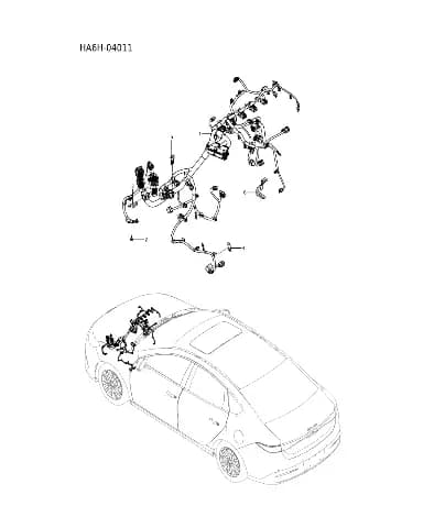 Жгут проводки двигателя для BYD Seal 05, 14758701-00