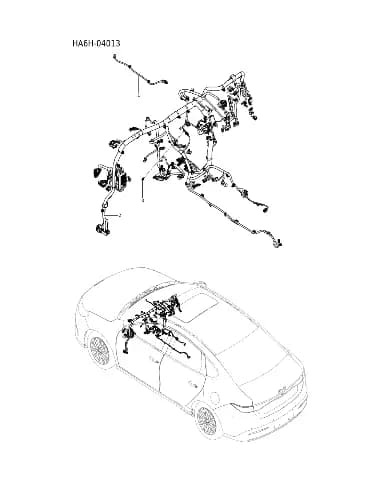 Жгут,приборный панель для BYD Seal 05, 17386342-00