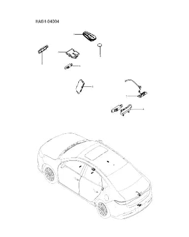 Задний микропереключатель, глянцевый черный для BYD Seal 05, 15527151-00