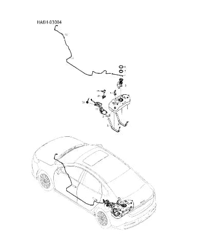 Крышка топливного бака в сборе для BYD Seal 05, 14894362-00