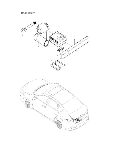 Крюк демонтажа центральной крышки колеса для BYD Seal 05, 13453140-00
