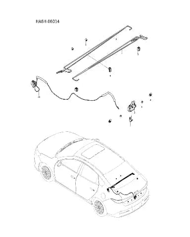 Левый пружинная торсионная штанга для BYD Seal 05, 15081095-00