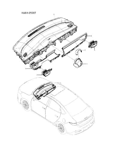 Накладка сервисный крышка в сборе для BYD Seal 05, 15086134-00