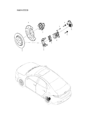 Направляющий палец заднего тормозного суппорта II для BYD Seal 05, 19208768-00