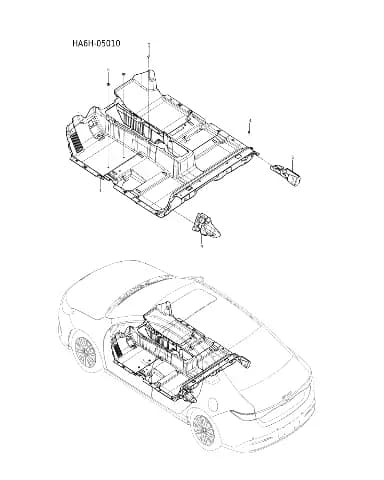 Напольное ковровое покрытие в сборе для BYD Seal 05, 15819776-00