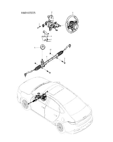Наружный шаровой шарнир рулевой тяги в сборе для BYD Seal 05, 18122649-00
