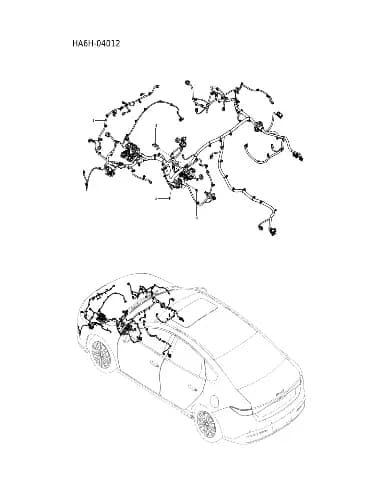 Передний отсек жгут проводки для BYD Seal 05, 18962683-00