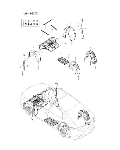 Передний подрамник брызговик левый кронштейн в сборе для BYD Seal 05, 15339655-00