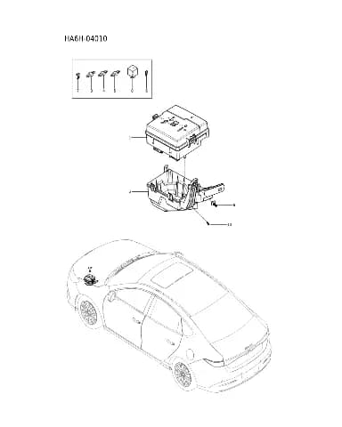Силовое реле hfv6g/12-zstn-R 12v 35a для BYD Seal 05, 12785198-00