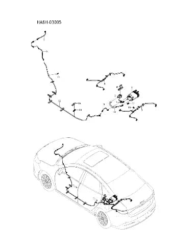 Топливный испарительный выброс жесткий трубка в сборе I для BYD Seal 05, 15964834-00