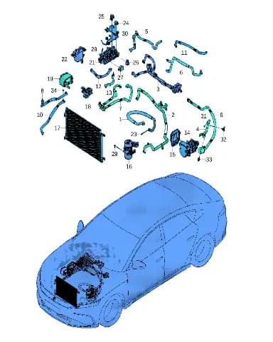 Панель конец температура датчик BYD Han 12872423-00
