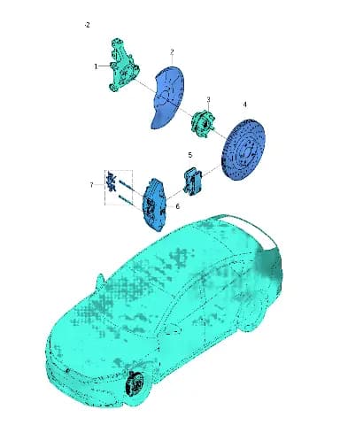 Piston пыльник кольцо комплект BYD Han 13088456-00