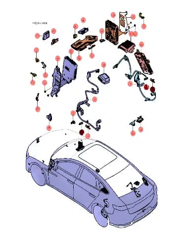 Левый кузов контроллер BYD Han 13147051-00